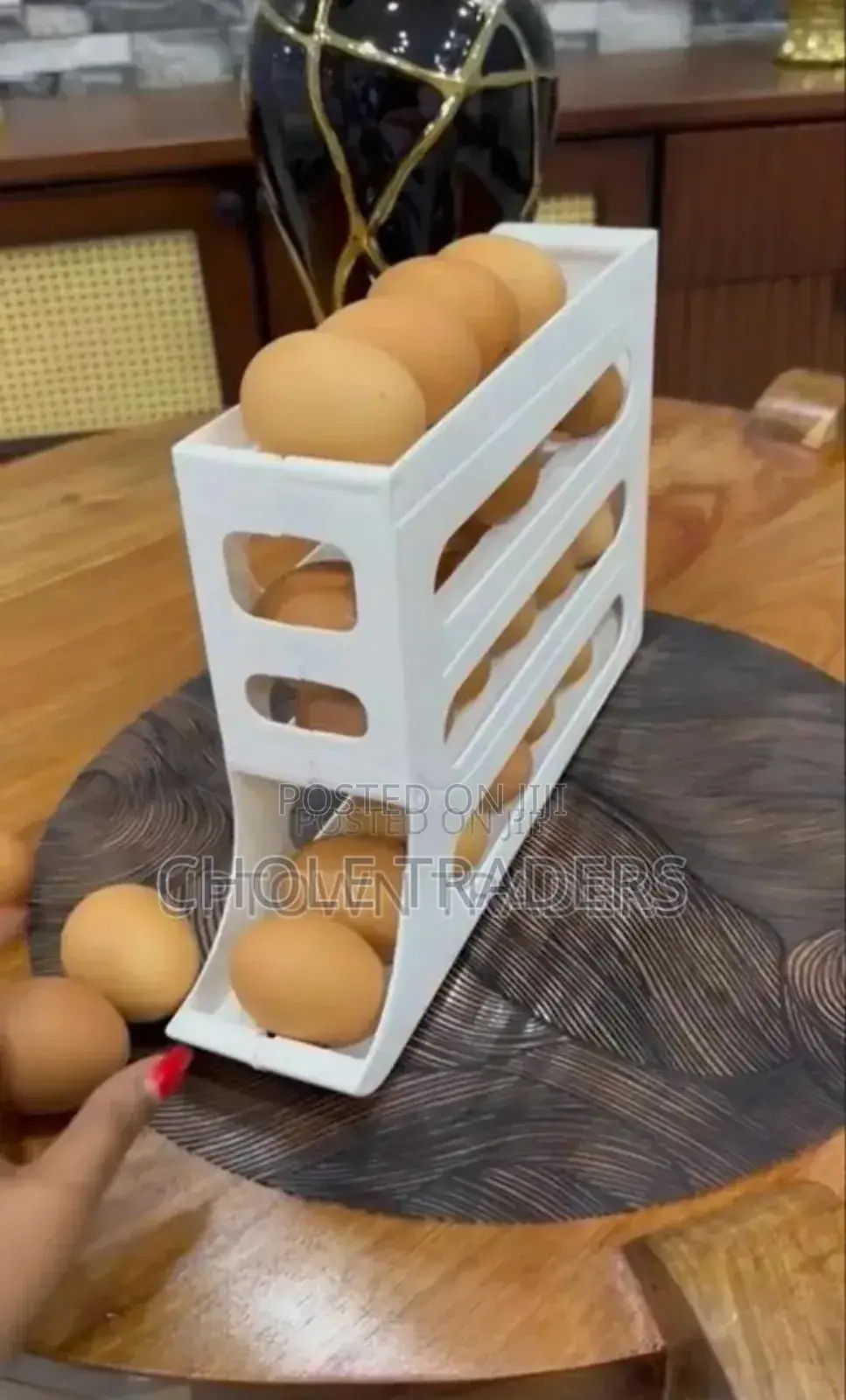 Rolling Eggy Storage Tray
