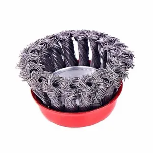 4" Twisted Cup Wire Brush