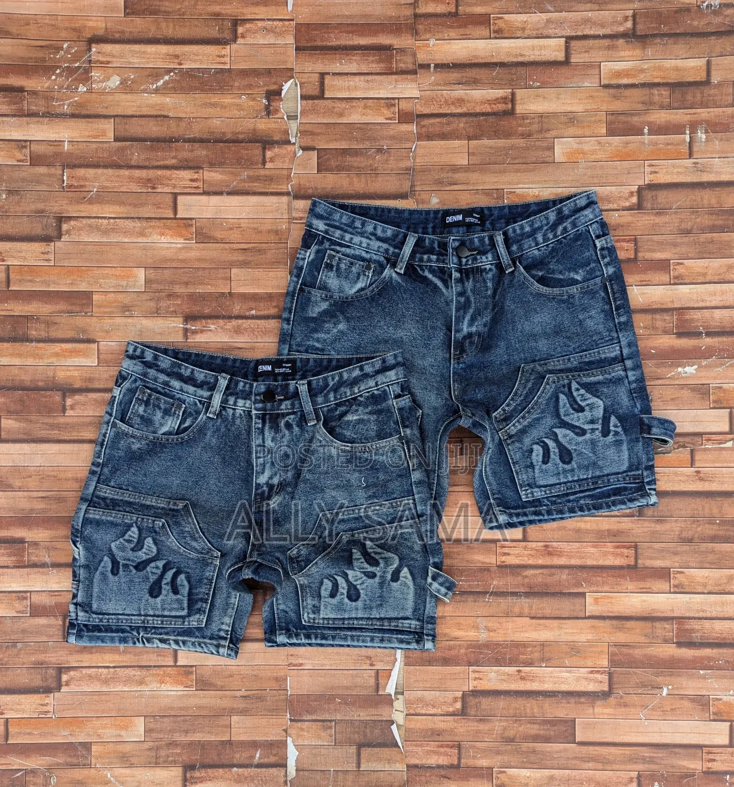 Men's Short Jeans Pens Gray