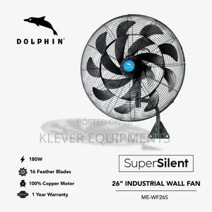 Dolphin Wall Mounted Super Silent Industrial Fan
