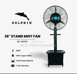 Dolphin Industrial Stand Mist Fan Size 26