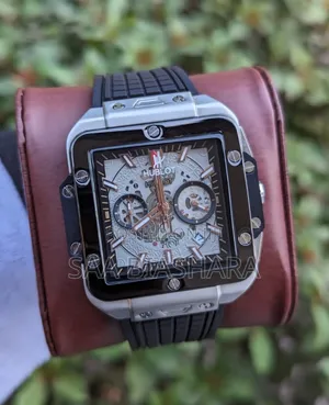 New Hublot Box Saa Kali Kwa Bei Kiduchu Silver and Black