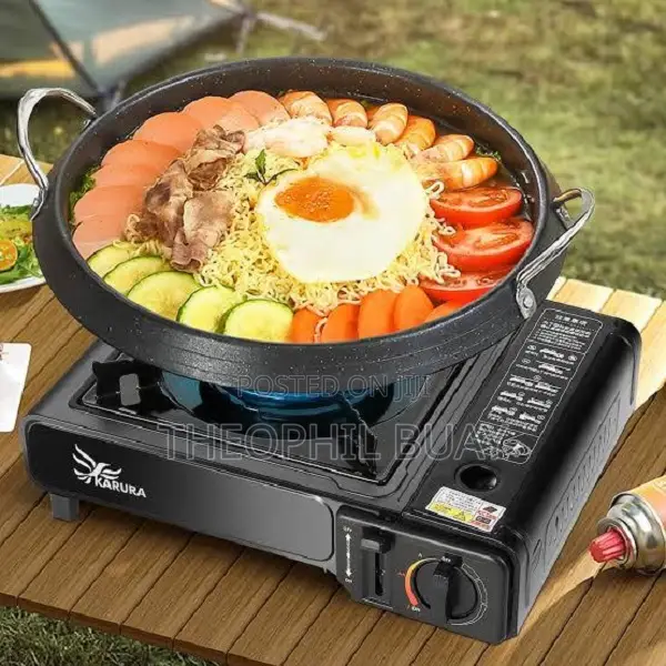 Portable Gas Stove With Butane Gas Bottle