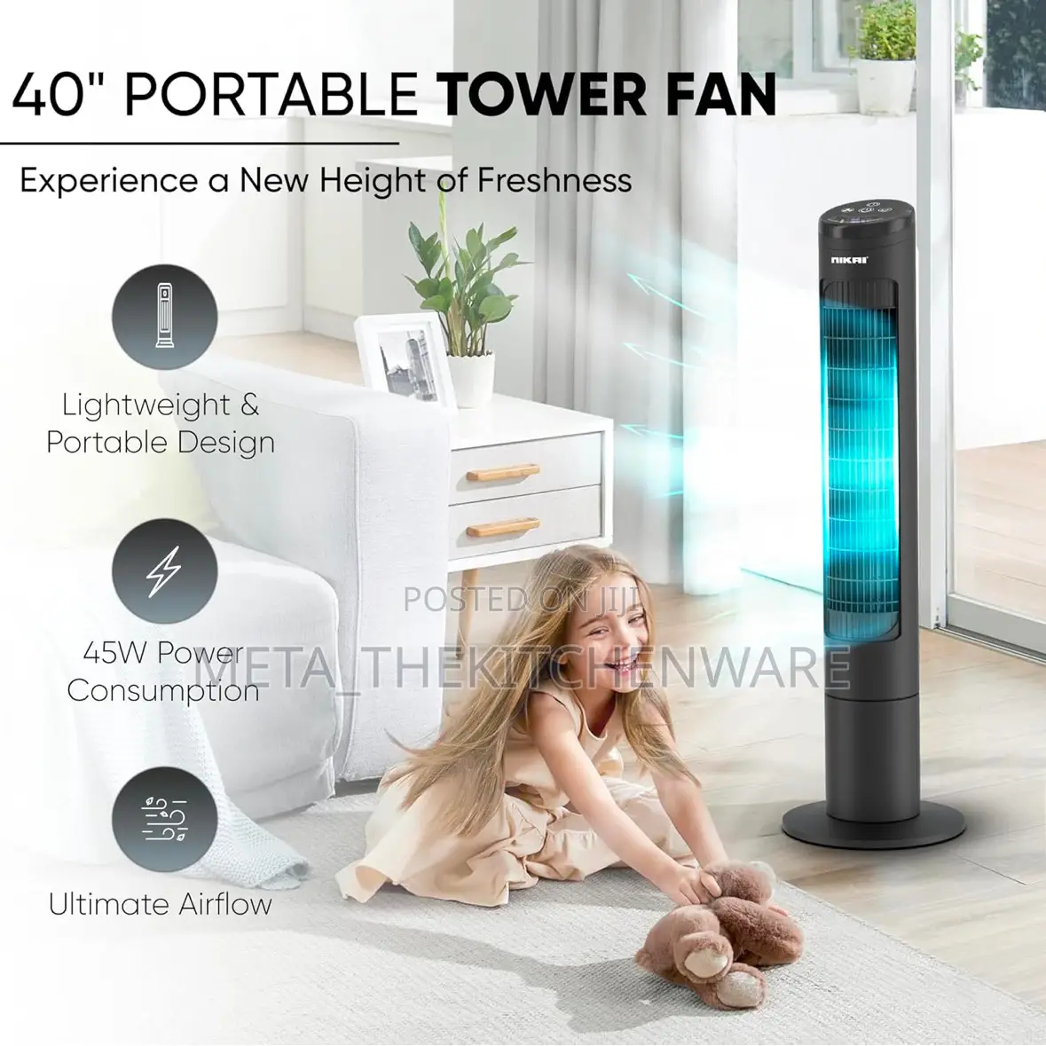 Nikai Tower Fan 45w