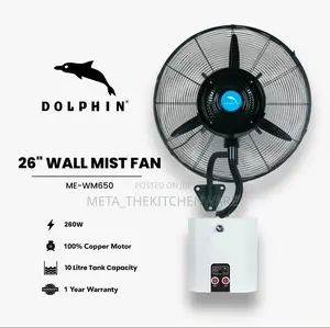 Dolphin Industrial Wall Mist Fan Size 26