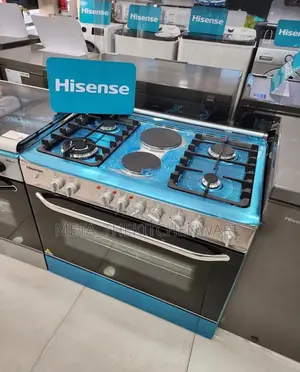 Hisense Cooker 4 Gas 2 Electric Hobs + Electric Oven 60x90cm