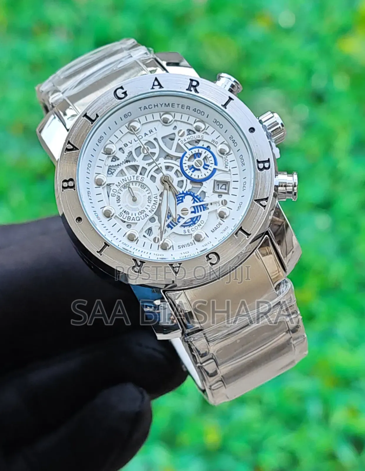 Bvlgari Automatic Watch Silver Belt and White Case