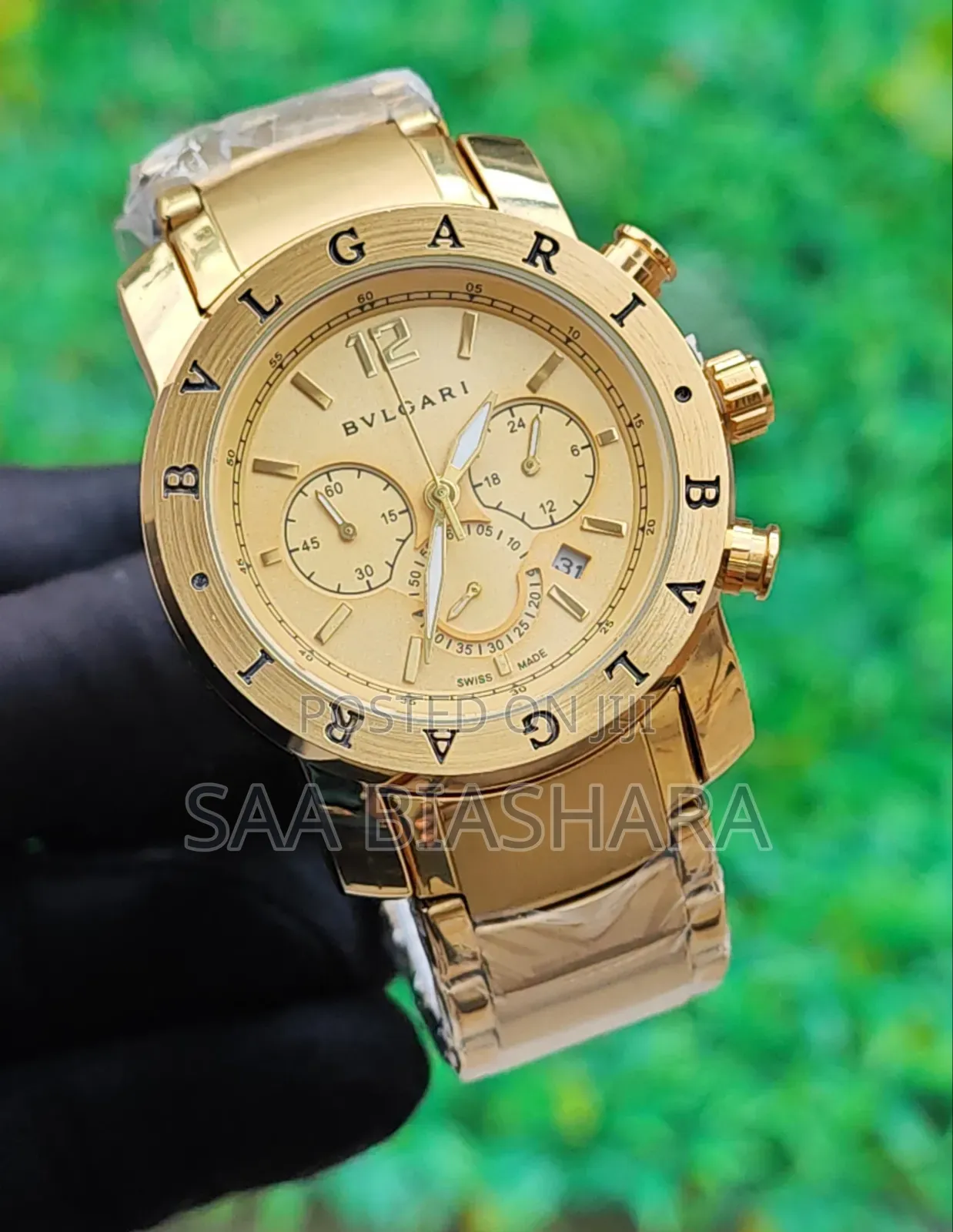Bvlgari Automatic Watch Gold Belt