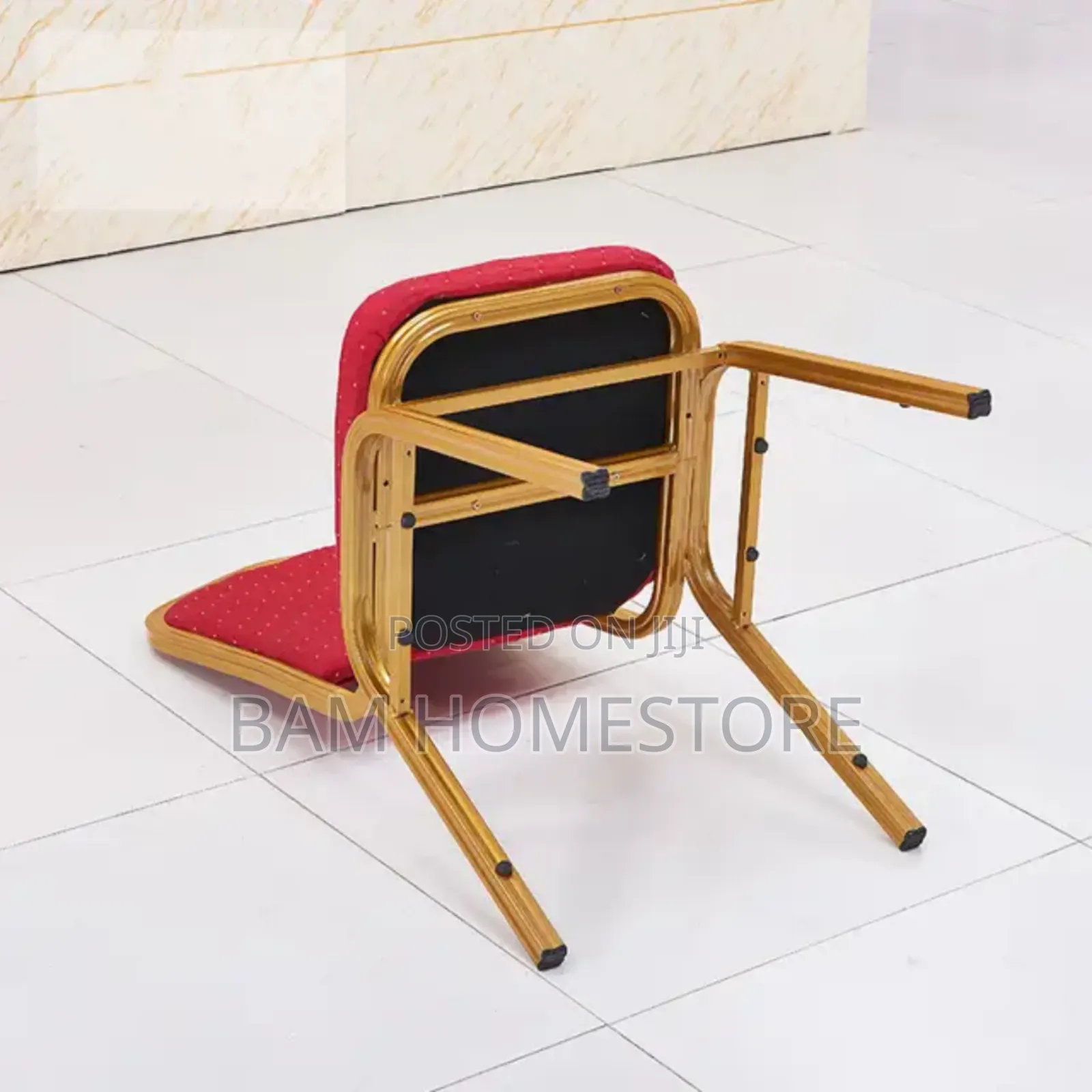 Classic Chair (Sopnge+Gold Metal )