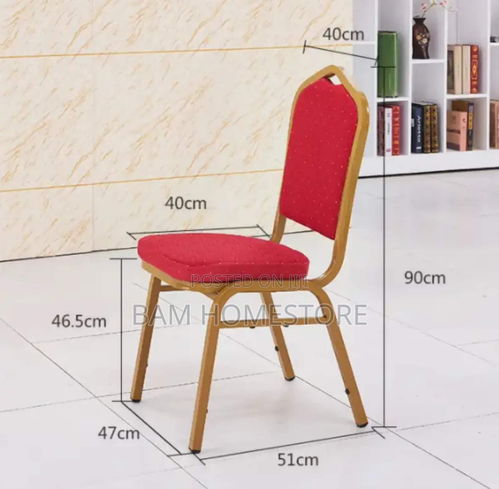 Classic Chair (Sopnge+Gold Metal )
