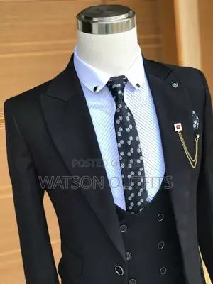 New Super Black Men Suits