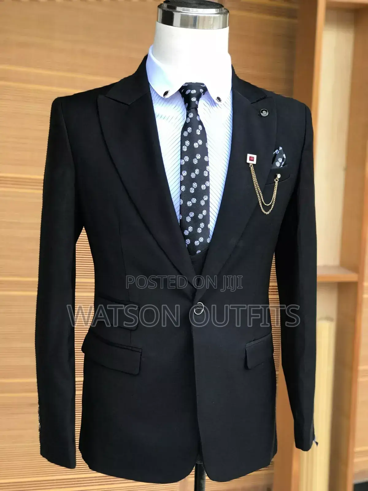 New Super Black Men Suits