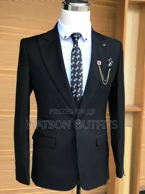 New Super Black Men Suits