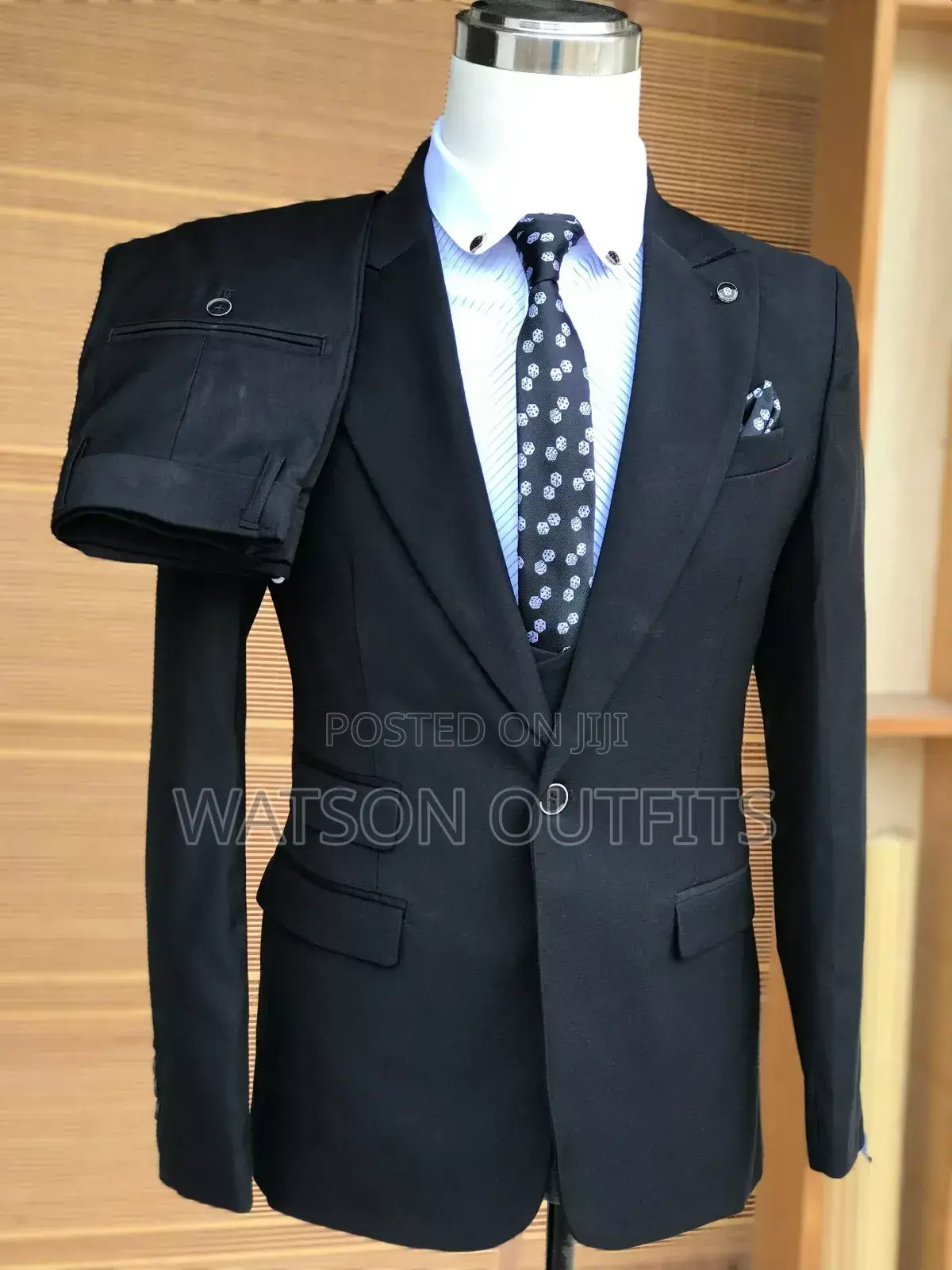 New Super Black Men Suits