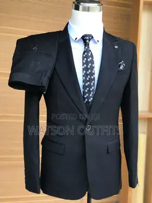 New Super Black Men Suits
