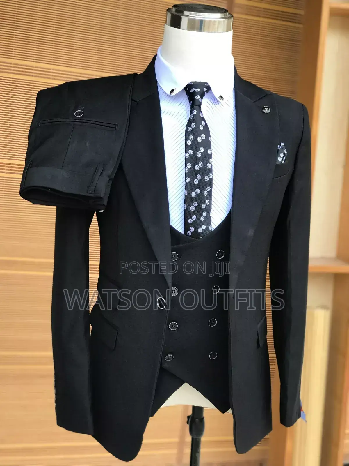 New Super Black Men Suits