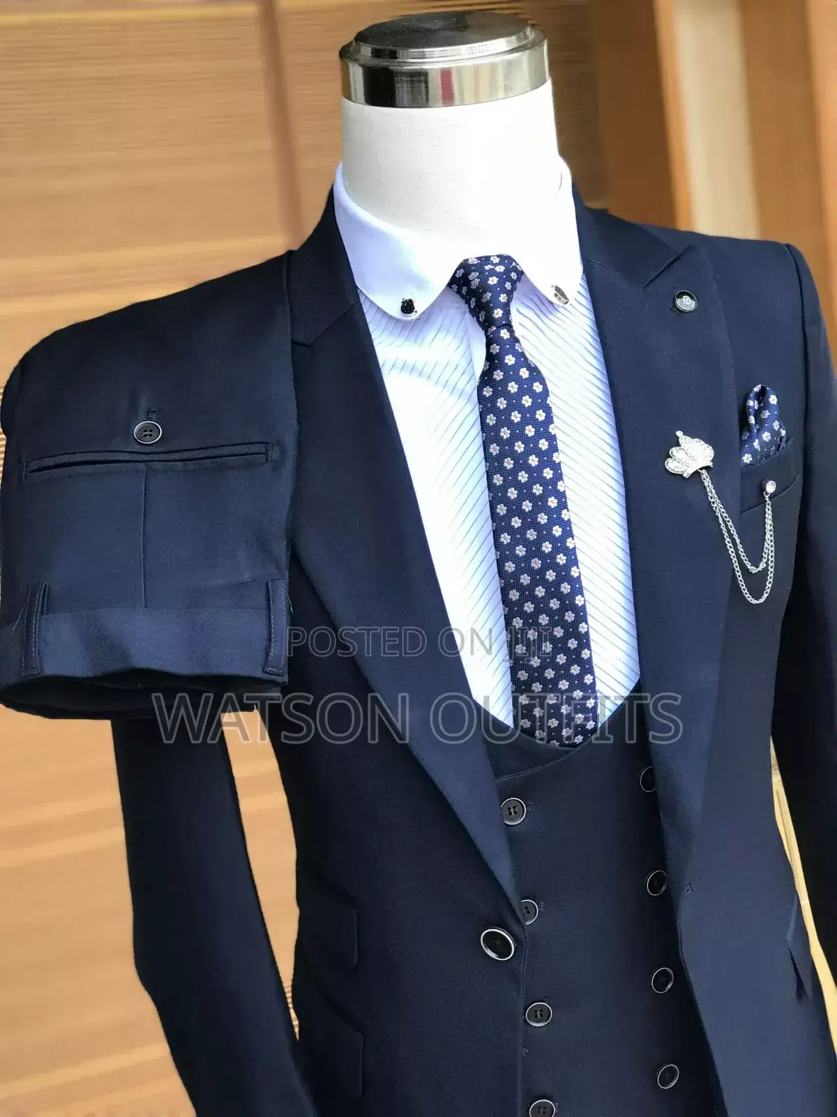 New Original Blue Colour Men Suits