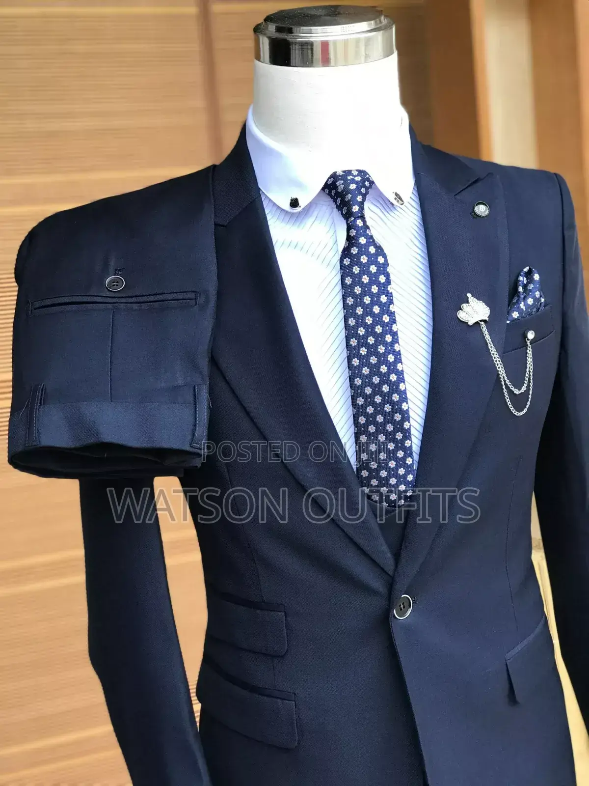 New Original Blue Colour Men Suits
