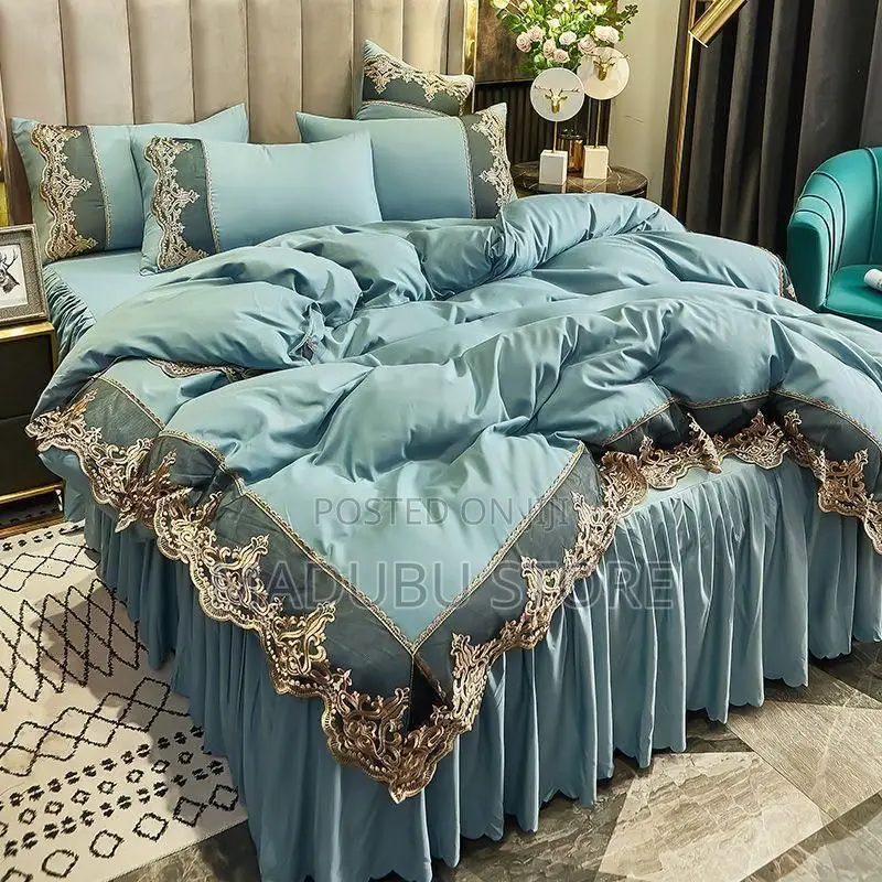 6piece Set King Size 1duvet Cover, 4pillow Case, 1bed Cover