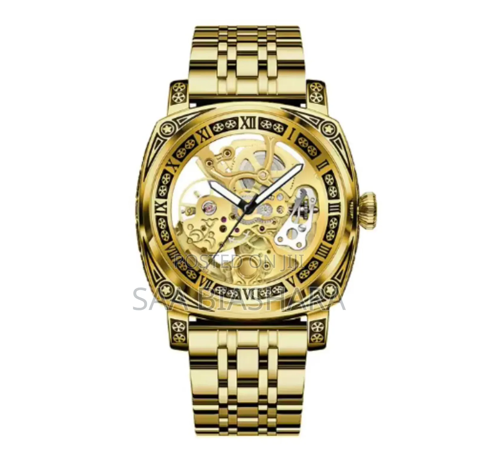 Forsining Automatic Bendera Chuma Gold