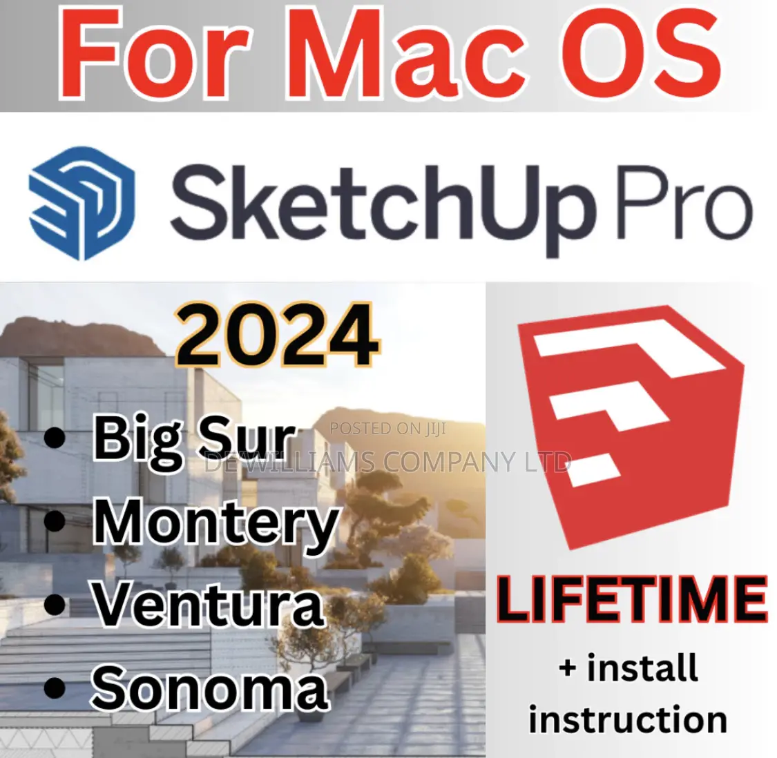 Sketchup 2024 for Mac (Lifetime Activated)