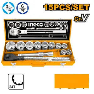 Socket Set With Cr-v Material 3⁄4" (15pcss)