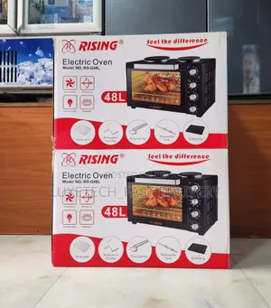 Rising Electric Oven 48l With 2 Burners