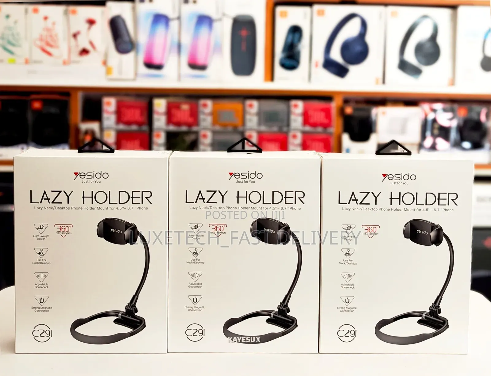 Yesido C291 Magnetic Phone Holder Rotatable Desk/Neck Holder