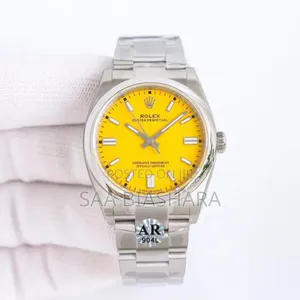 Rolex Oyster Perpetual Silver and Yellow 103