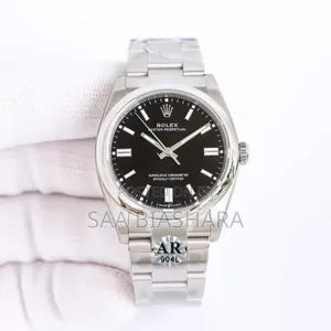 Rolex Oyster Perpetual Silver and Black 106