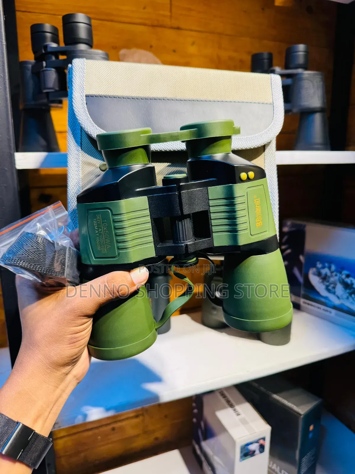 Autozooming Boshirinell Binocular 10x50(Green)