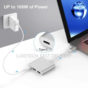 Type-C to Hdmi 3 in 1 Adapter