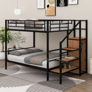 Bunk Bed 4x6 Up and Down and Cabinet Small