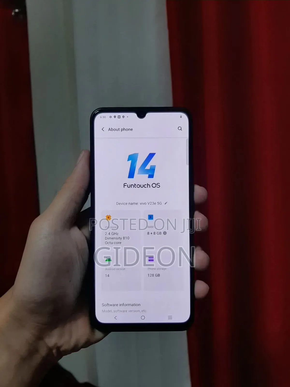 New Vivo V23 5G 256 GB Blue