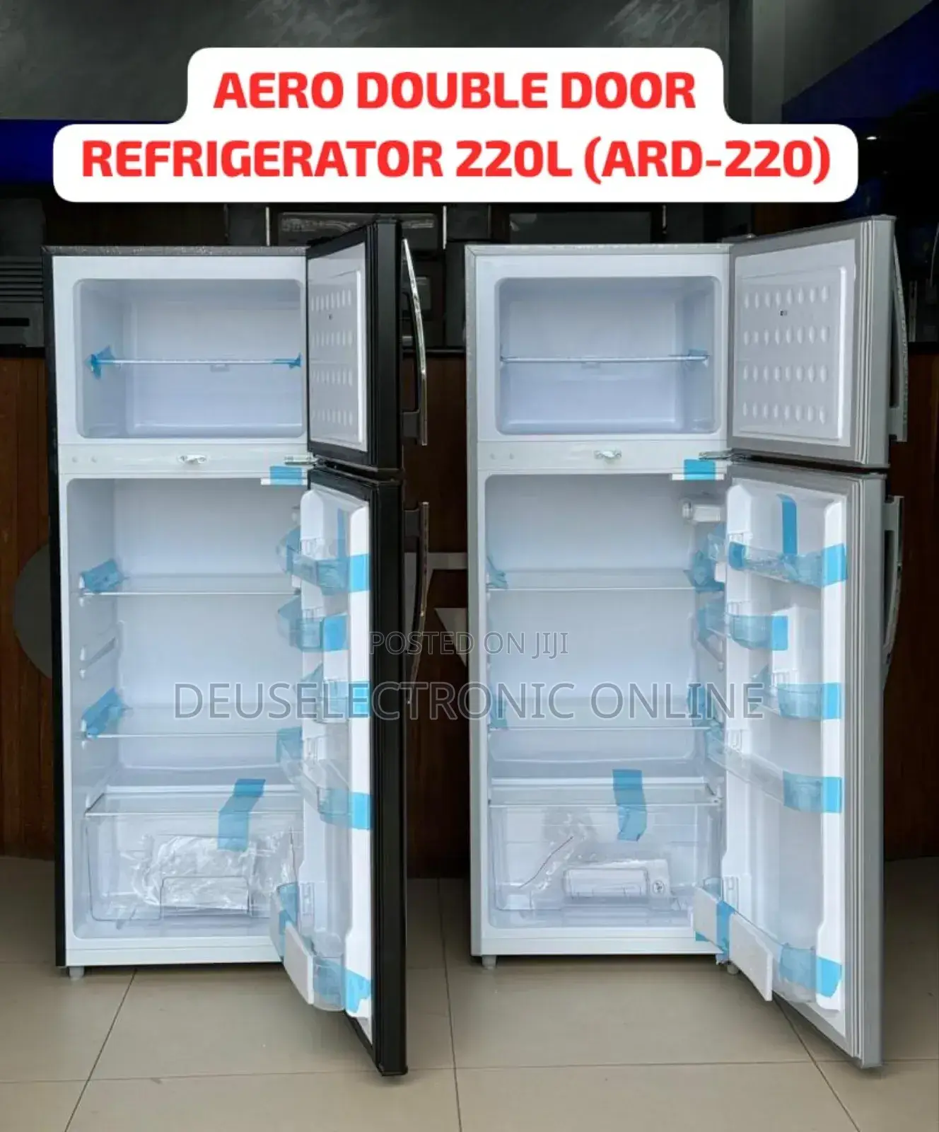 Aero Double Door Refrigerator 220L