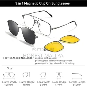 Magnetic Sunglasses 3in1