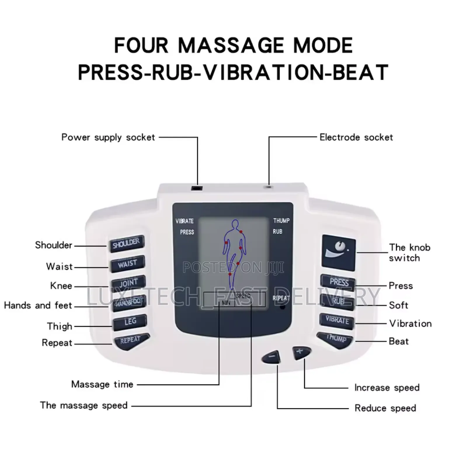 Digital Therapy Machine Pain Relief Stimulator Tens