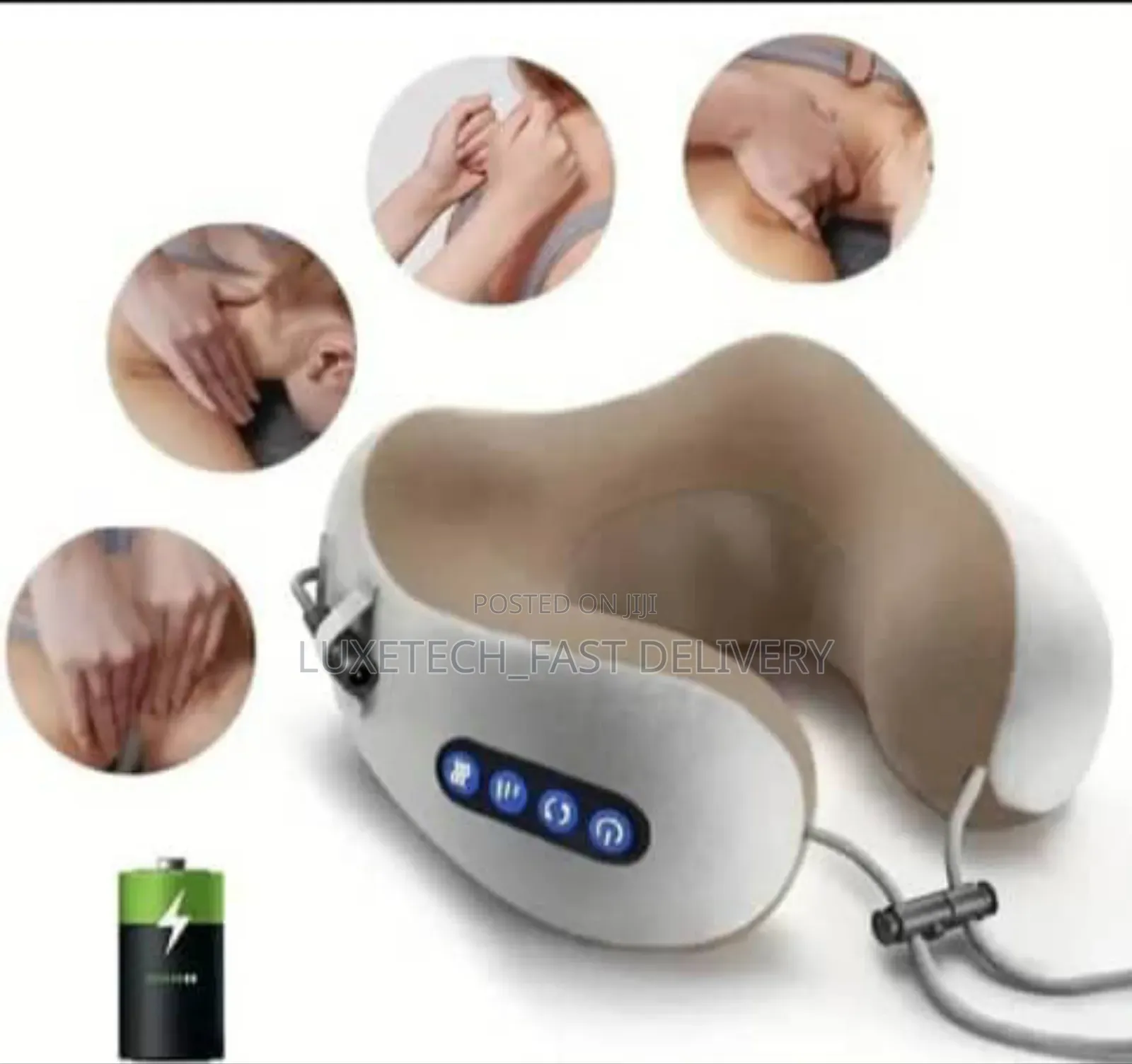 Neck Massager U Shape Pillow Electric Rechargeable Massager