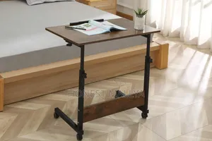 Adjustable Rolling Overbed Bedside, Laptop Table