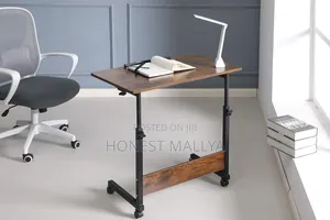 Adjustable Rolling Overbed Bedside, Laptop Table