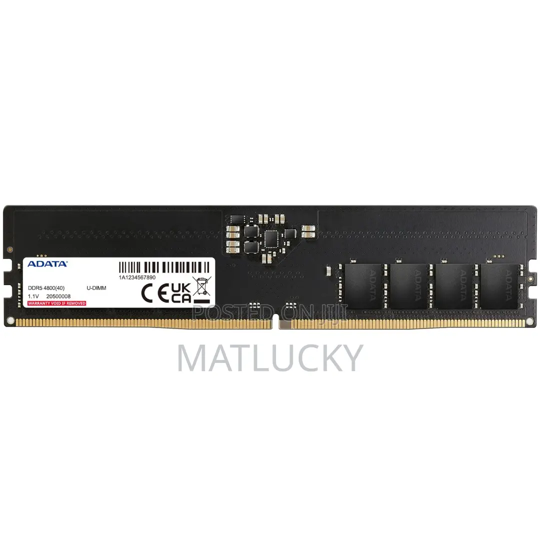 1x8gb Ddr5-4800 (Pc5-38400) Dimm for Desktop