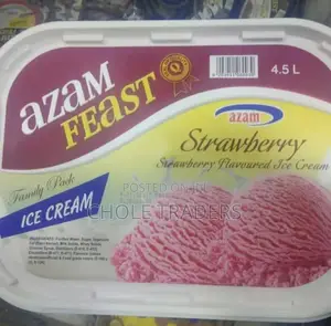 Azam Feast Ice Cream Strawberry 4.5L