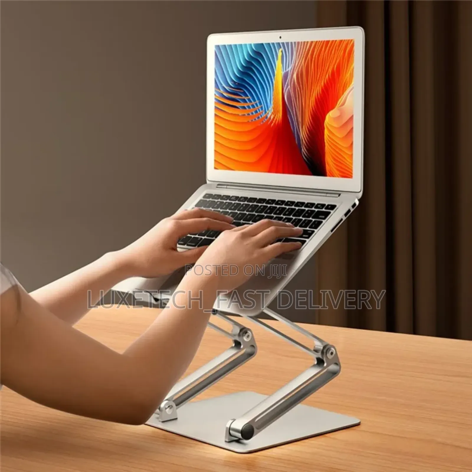 Ergonomic Portable Foldable Adjustable Aluminum Laptop Stand