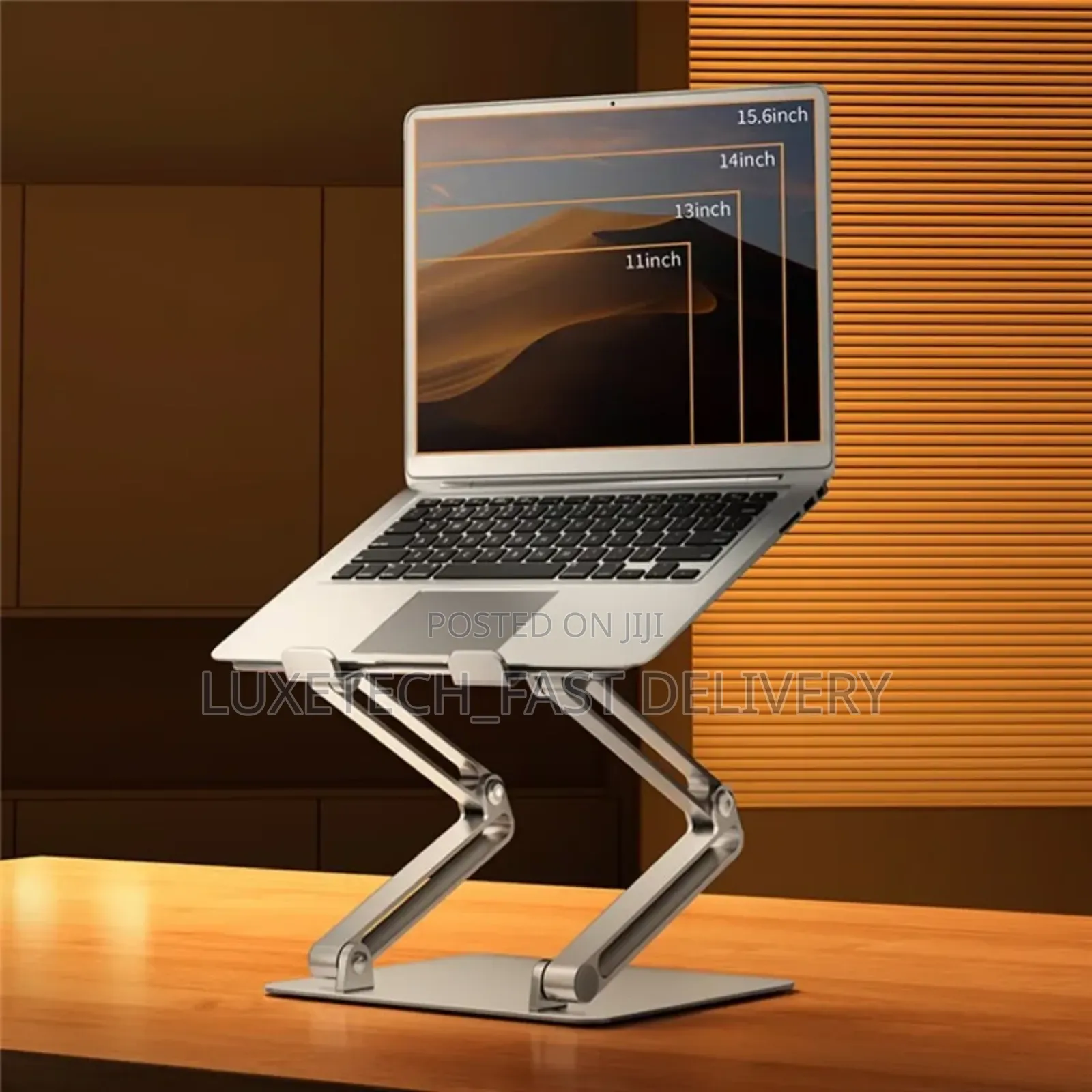 Adjustable Laptop Stand,Foldable Ventilated Portable Riser