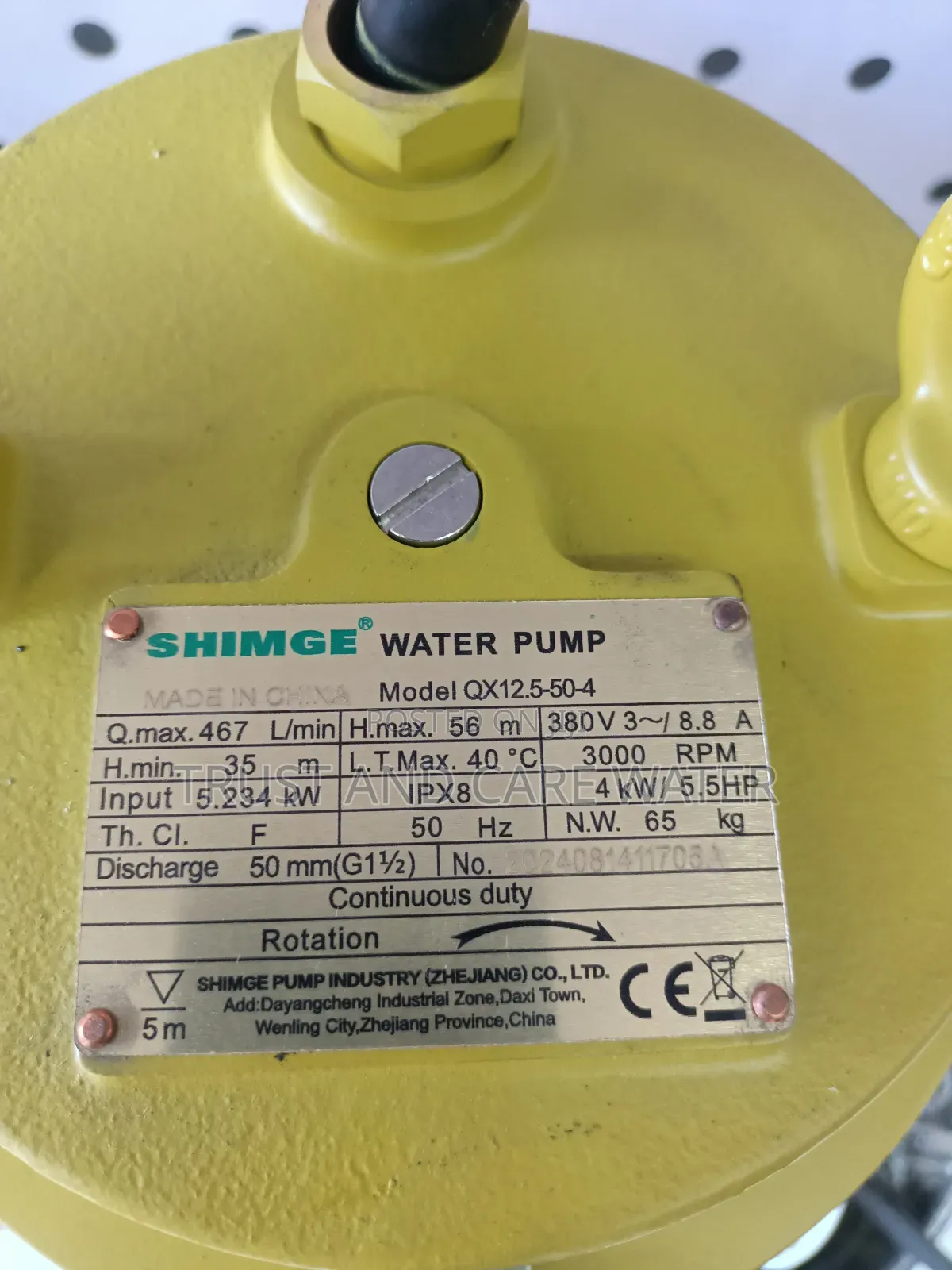 Shimge Sawege Pump 5.5hp