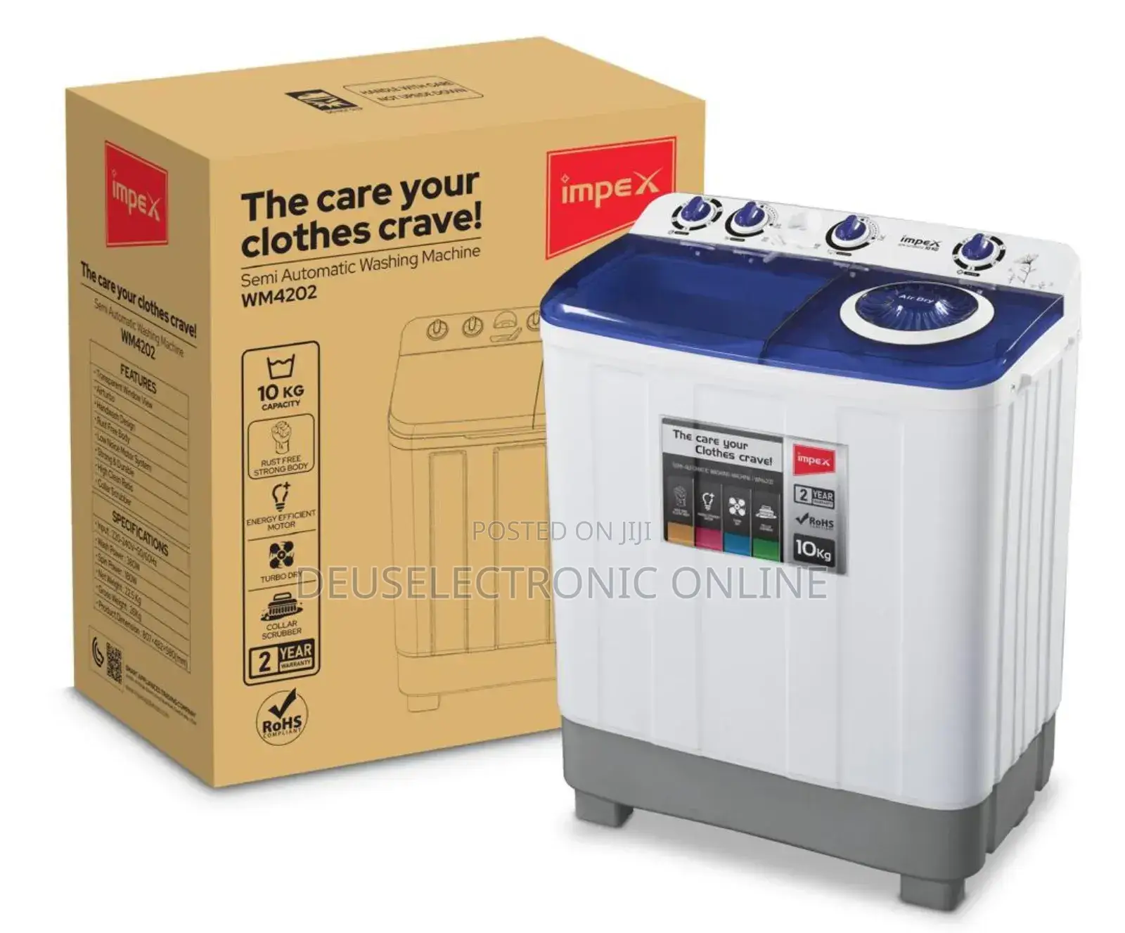 Impex Washing Kg 10(Inafua Na Kukamua)