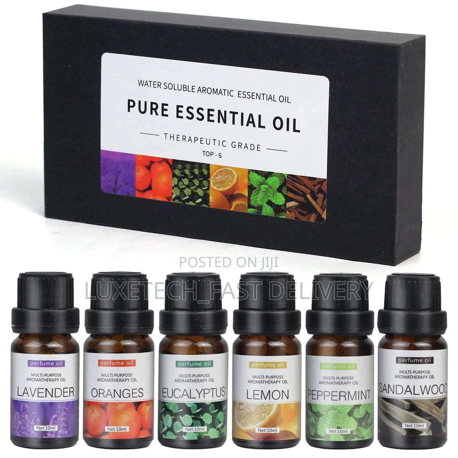 Aromatherapy Essential Oil 10ml/Bottle Water-Soluble 6pc Set