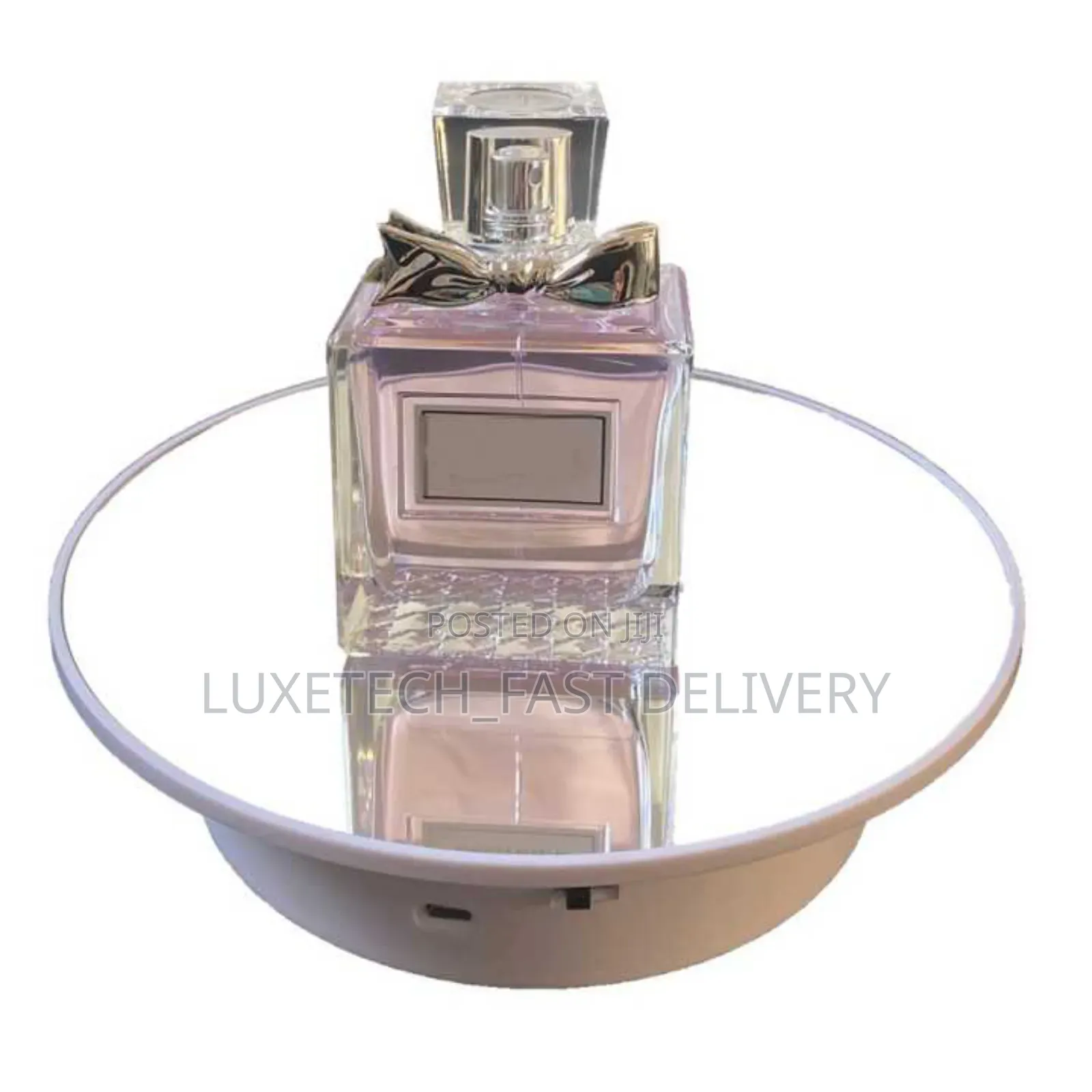 20cm USB Electric Mirror Rotating Turntable Display Stand