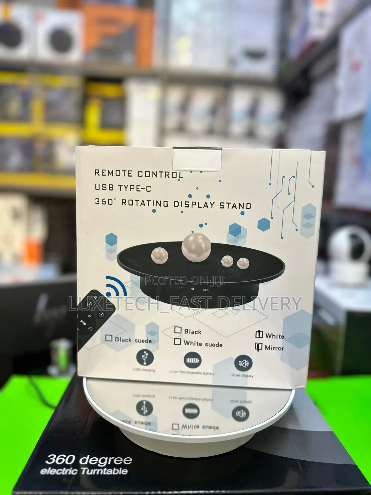 Motorized Rotating Display Stand 360° Turntable With Remote