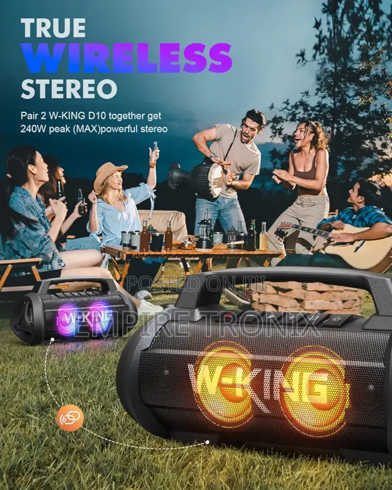 W-King D10 Powerful 70W Party Bluetooth Speaker